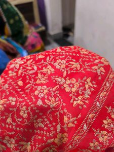Sindoor red saree.