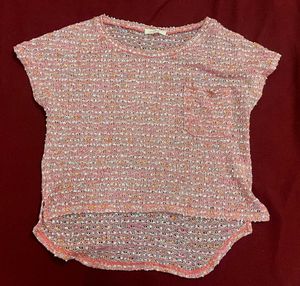 Branded Pink knit top From Pageboy (Japan)