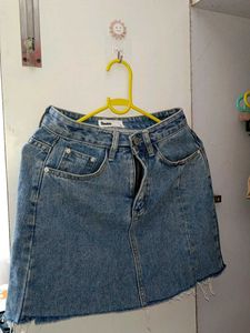 Denim Mini Skirt