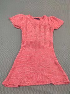 Cute Pink Knit Dress