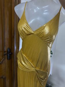 Elegant Gold Maxi Dress