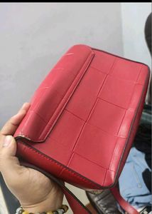 Allen Solly yellow Bag &amp; Van Husen Red Sling