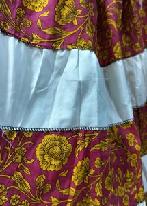 Tiered Floral Print Skirt