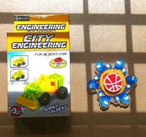 City Engineering Fun Blocks Car ans Spinner