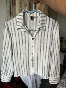 H&amp;M Striped Linen Shirt