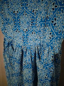 Blue Printed Sundress