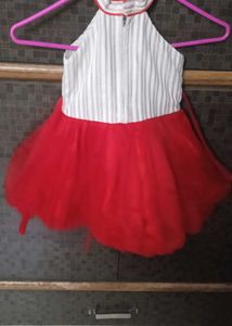 Cute Red &amp; White Dress