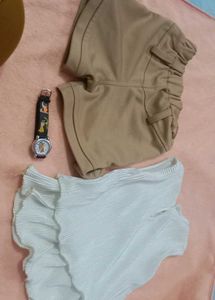Baby Girl Cloth With Watch