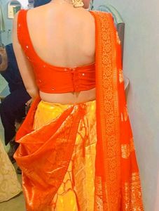 Orange &amp; Yellow Lehenga