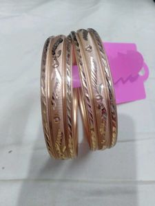 Gold Bangles - Set of 2