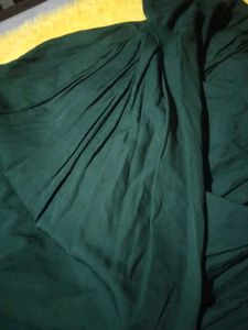 Green Harem  salwar and dupatta net set of 2.