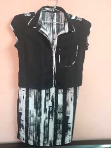 Stylish Black &amp; White Dress