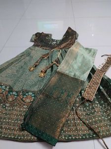 Ethnic kids green Gown...