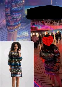 PLUS SIZE SEQUIN DRESS