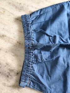 Wide Leg Denim Pants