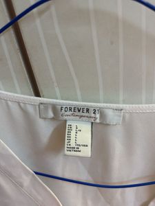 FOREVER 21 White Formal Top