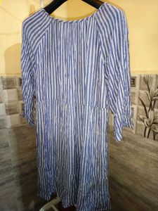 BOGO 🎁 Buy One Get 1 Free🎁XXL Blue Striped Dress
