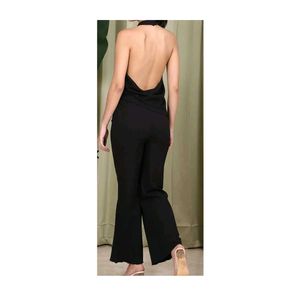 Chic Black Halter Co - Ord Set