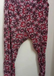 Patterned Harem Pants