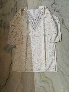 Shifli Work Kurta Set With Pant