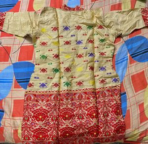 Straight Assam Silk Bihu Kurti
