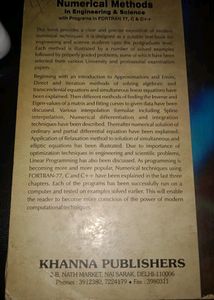 Numerical Methods Book By B.S. Grewal