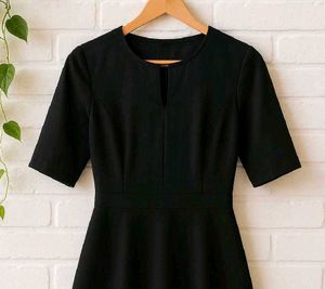 Classic Black Fit &amp; Flare Dress