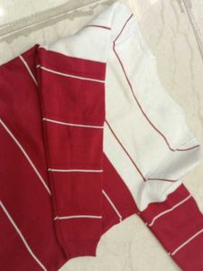 Christmas Based Top (Red And White)