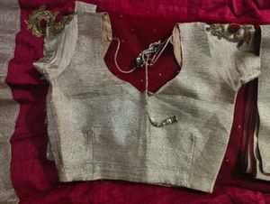 Red Lehnga With Crop Top