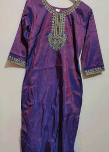 Purple🟣Kurta Plazo Pant Set For 34 Bust
