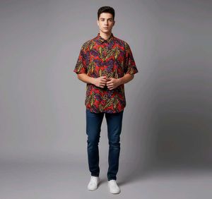 Leaf Print Shirt