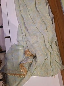 Beautiful Dark And Light Green Dress 👗