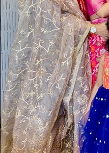 Heavy Palazzo And Gota Work Matching Dupatta Combo