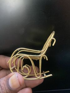 Miniature Golden Rocking Chair