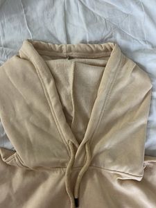 Beige Oversized Hoodie