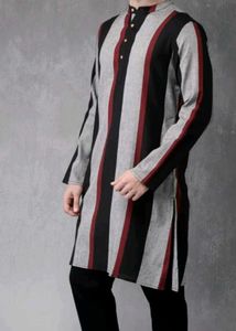 Anouk Striped Cotton Kurta