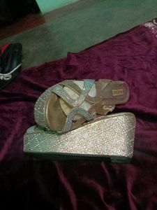 Sparkly Wedge Heels