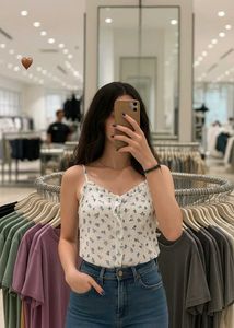 Floral Ruffle Cami Top