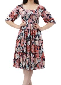 stylish Dress With Puffed Sleeve