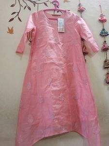 Blush Pink Embroidered Kurta
