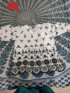 Black And White Kurti