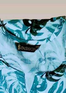 Women&#39;s Short Kurti Floral Hand Blocke Printed