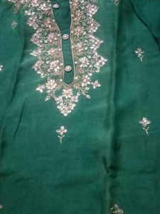 Emerald Green Embroidered Salwar Kameez