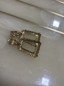 Golden Square Earrings