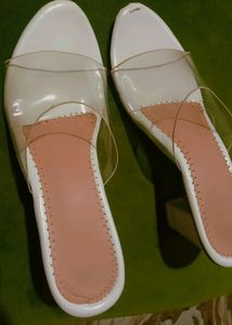 White High Heel Sandal Party Wear