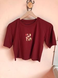 ‼️mehroon colour new crop top🛑🛑