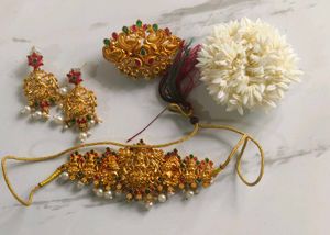 Multi-Stone Ethnic Necklace Set