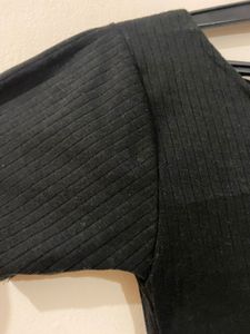 Black casual Crop