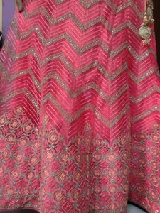 Pink Embroidered Lehenga