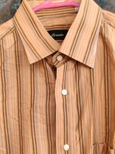Half Sleeve Brown Shirt For men